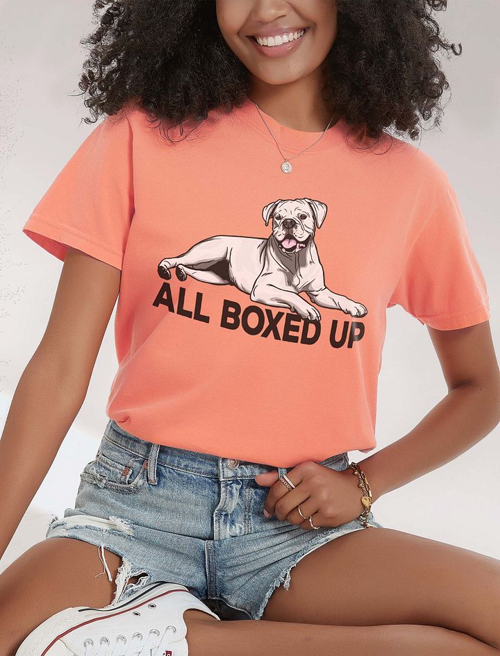 All Boxed Up T-Shirt of a Boxer (White) | Funny T-Shirt for Boxer Dog Paw-rents product image (26)