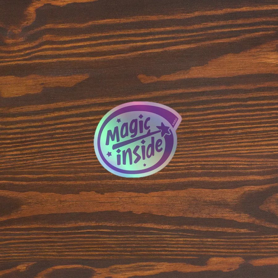 ◖006◗ magic inside holo sticker product image (3)
