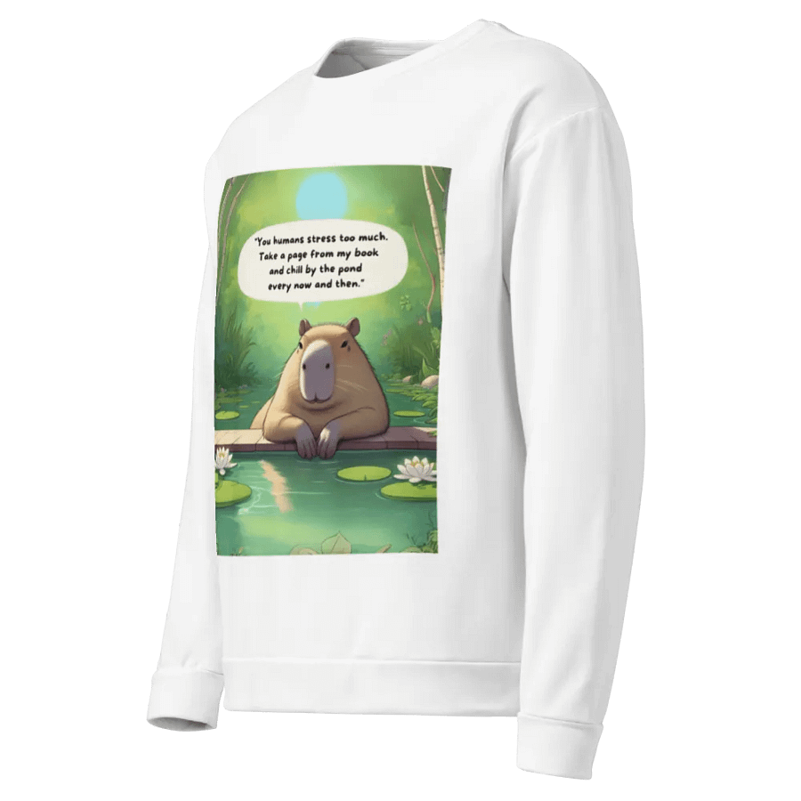Capybara's Advice on Relaxation Sweatshirt product image (3)