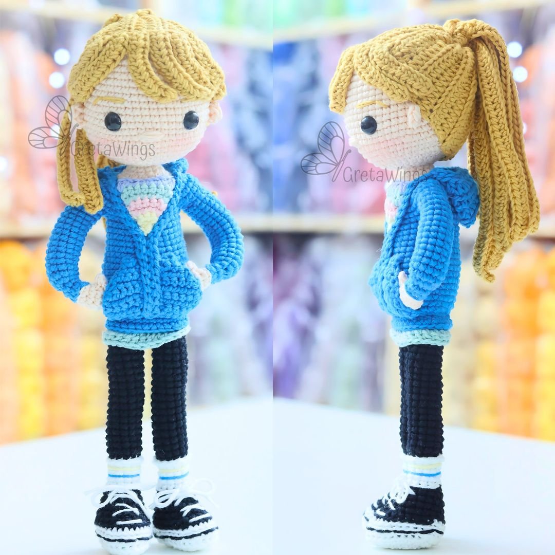 Riley Amigurumi Pattern from the movie Inside Out 2 (Digital Download product image (3)