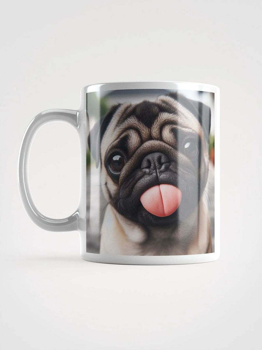 Rude Pug #Humorous Glossy Mug - White product image (6)