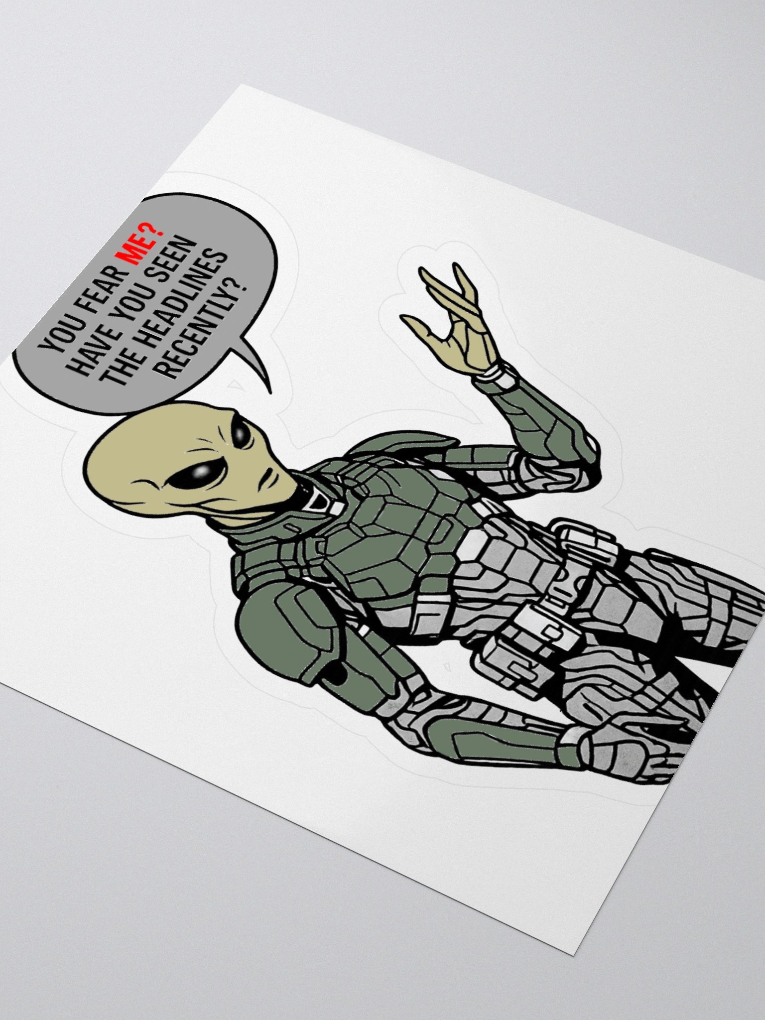 Offended Alien Sticker product image (3)
