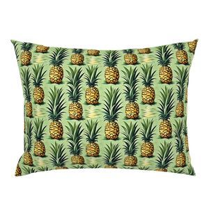 Seamless Pattern - Pineapples on a Green Background product image (6)