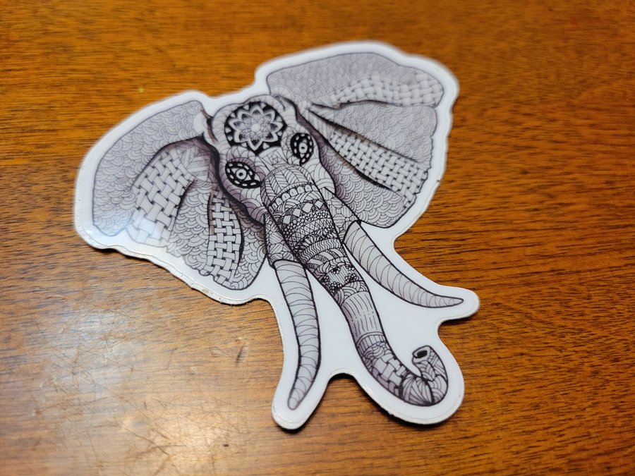 Zen Elephant Sticker product image (1)