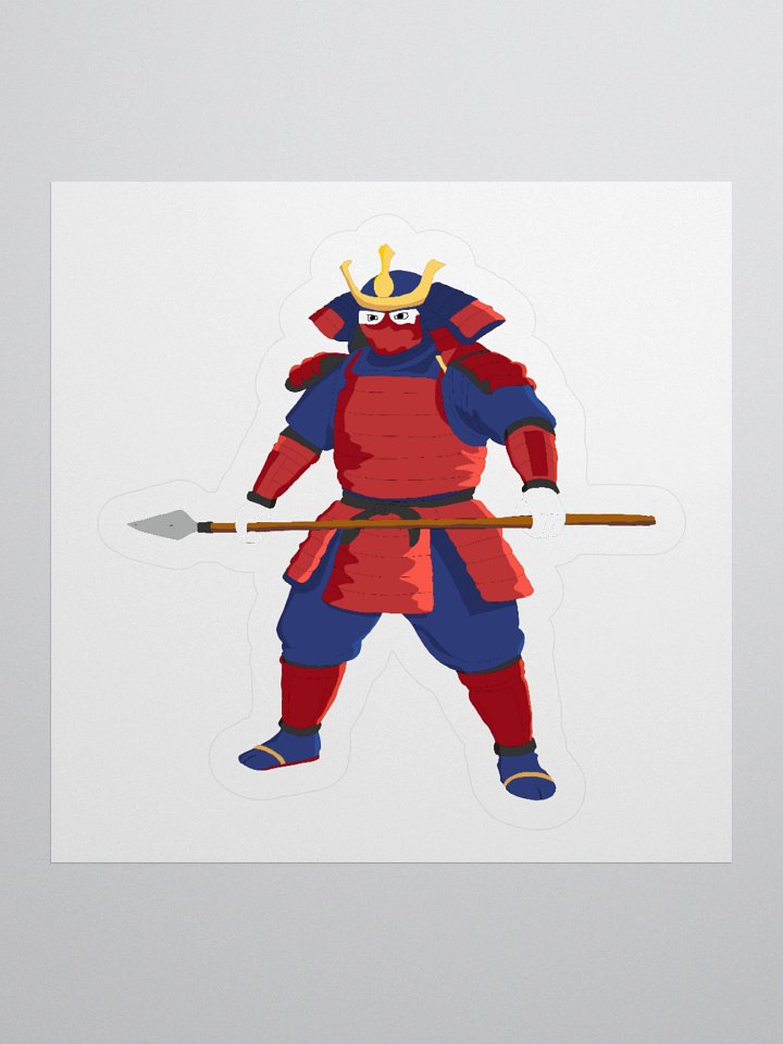 Samurai Wojak Funkmation Cartoon Colorful Style Sticker product image (1)