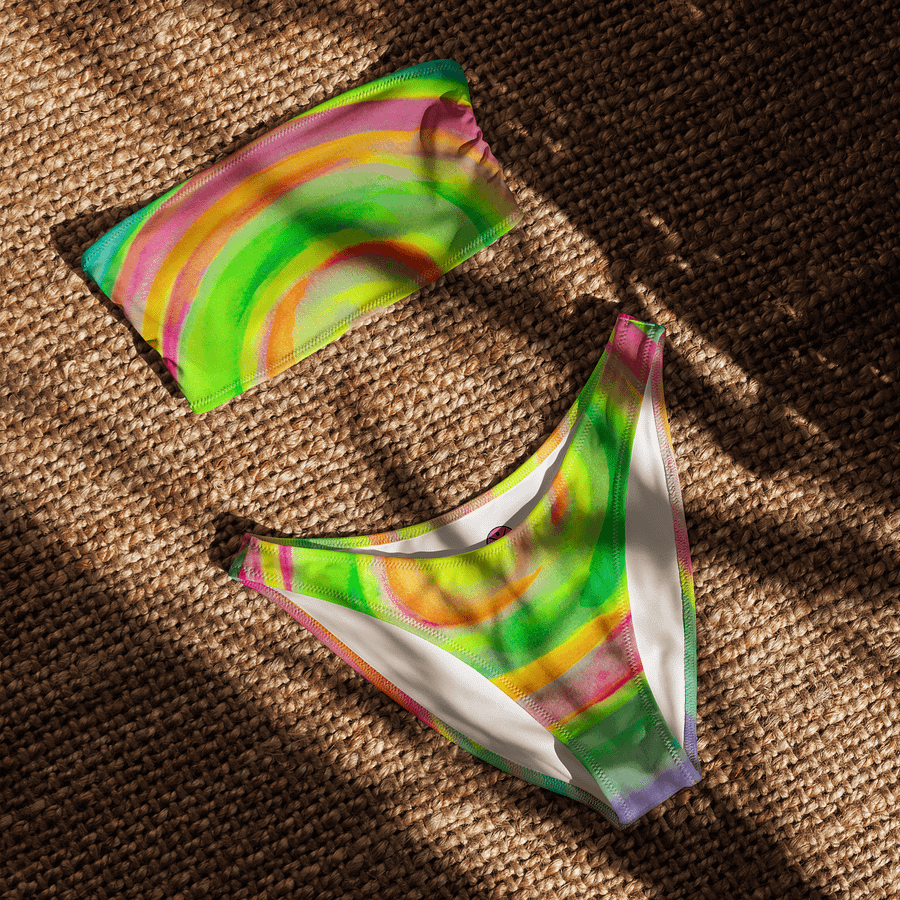 Watercolor Strapless Bikini product image (5)