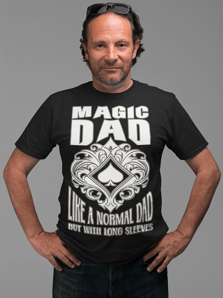 Magic Dad – Like a Normal Dad, But With Long Sleeves Tee product image (1)