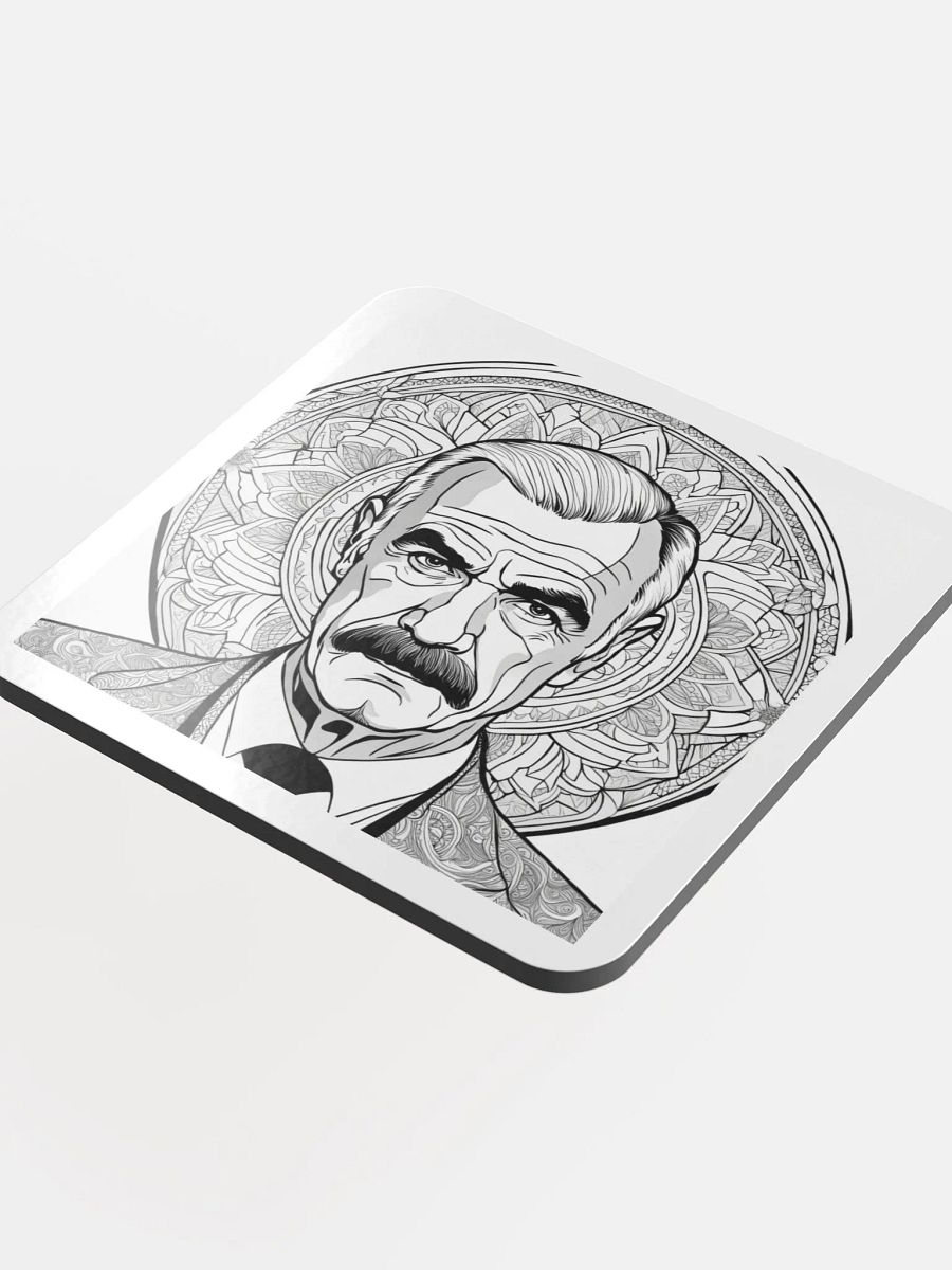 Mandala Mustache Coaster Set product image (4)