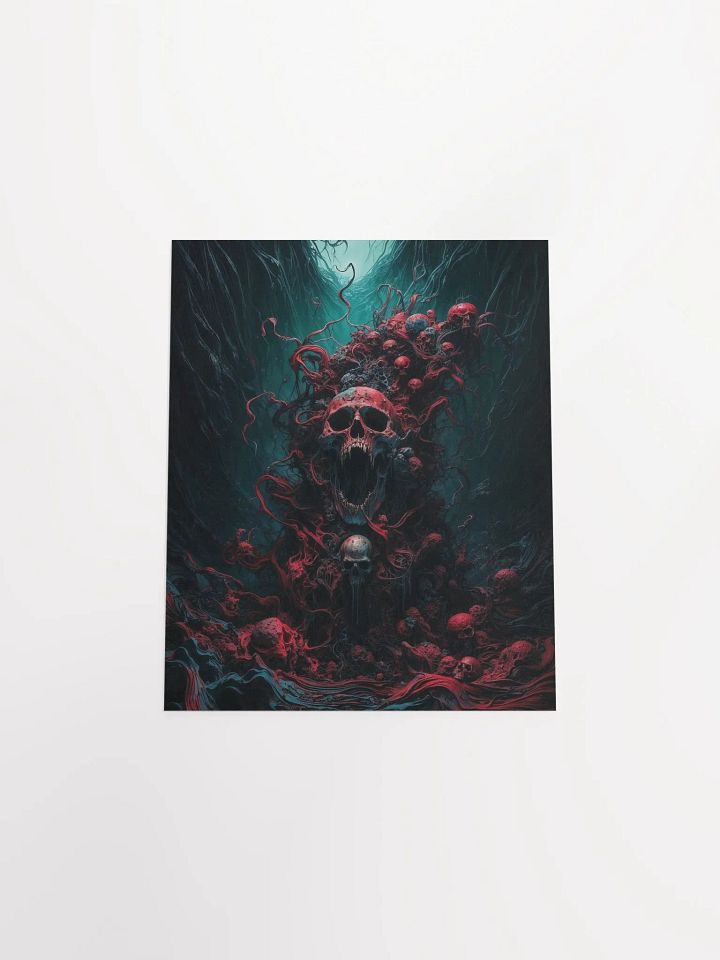 Surreal Skull Chaos Matte Poster product image (6)