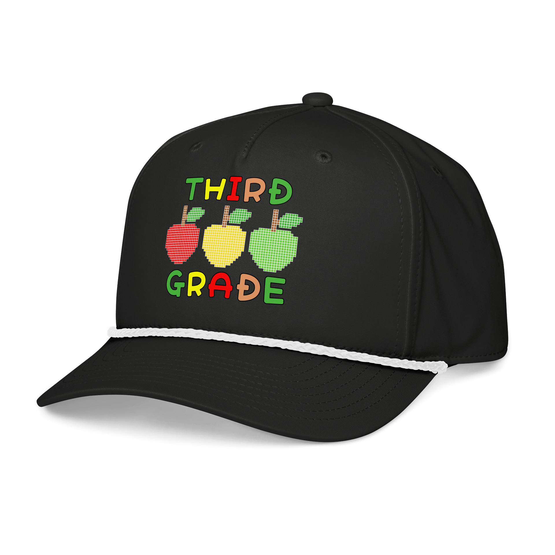 Pixelated Apple Retro Cap product image (5)