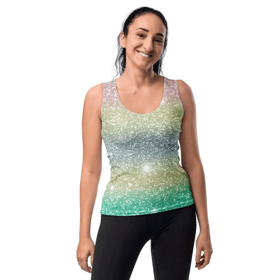 Glitter Unicorn Texture Design Tank Top (1) product image (10)