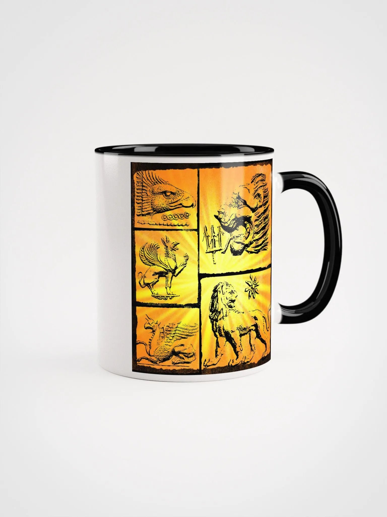 Gold Guarding Lion & Griffins Greek Mythology Art 3rd Century BC, Coffee & Tea Mug product image (8)