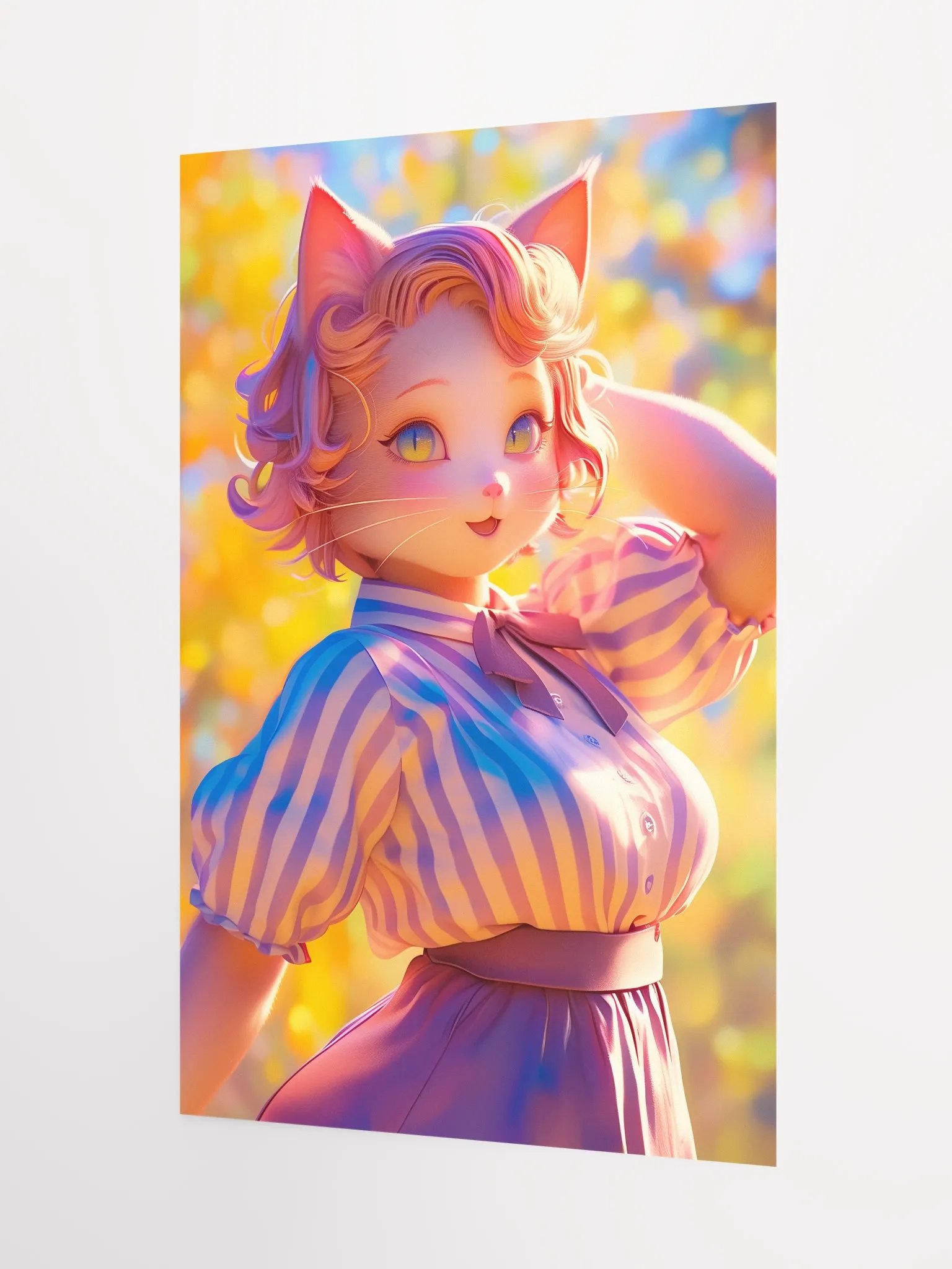 Golden Autumn Catgirl Poster product image (3)