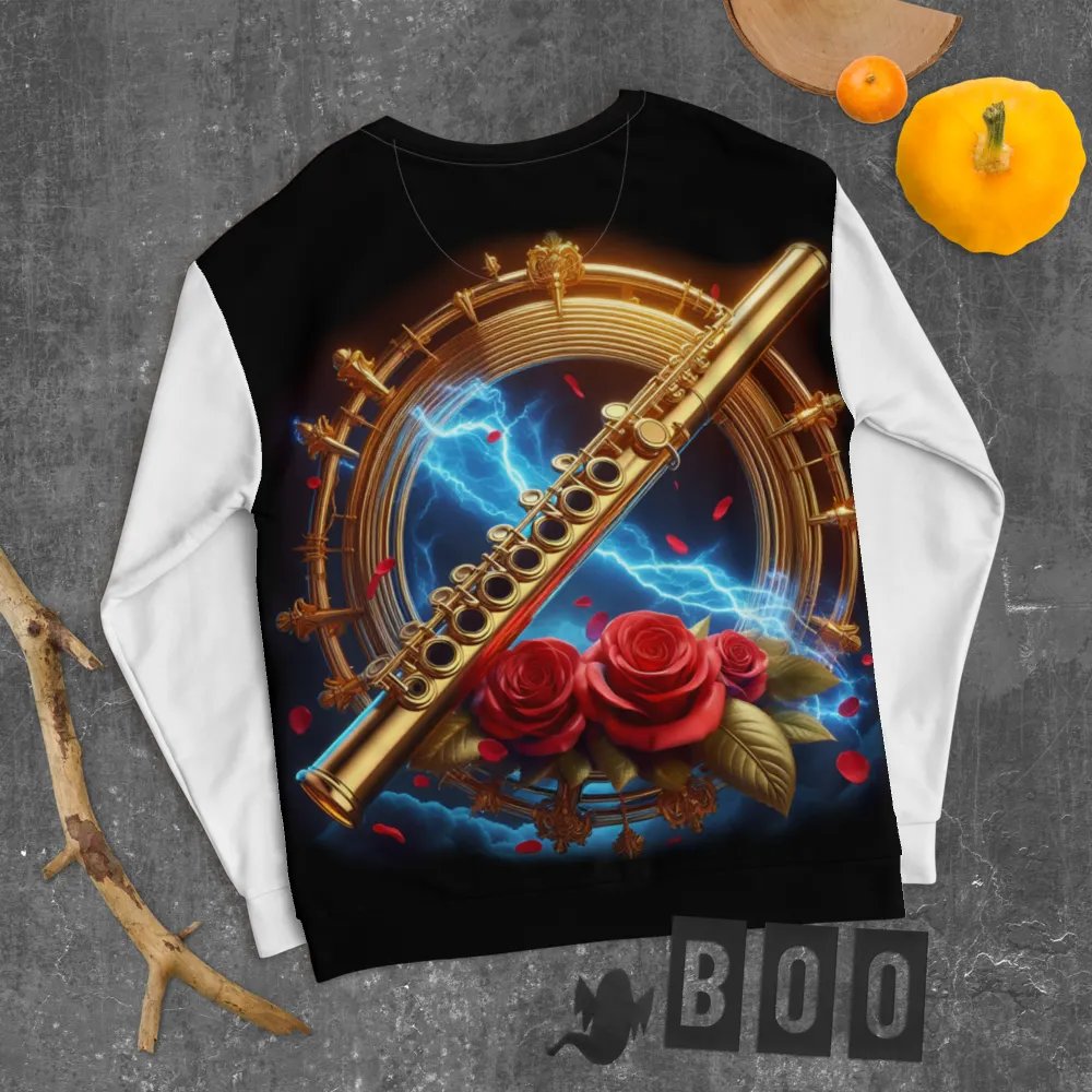 Electric Golden Flute Symphony - Unisex Sweatshirt #10 product image (8)
