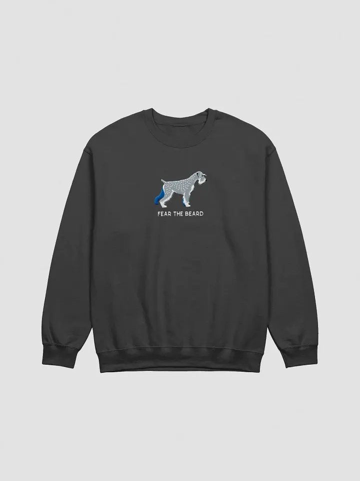 Fear the Beard Sweatshirt (Embroidered) of a Standard Schnauzer product image (5)