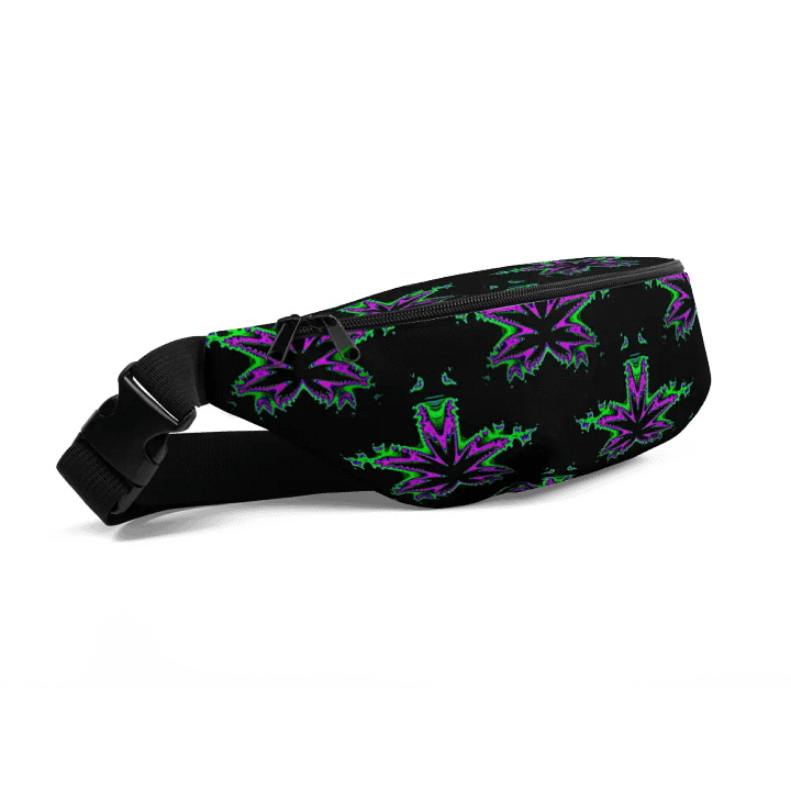Weed 420 Fanny Pack, Cannabis Twisted Budz Bag, Pot Leaf Pattern Stoner Art Accessory product image (2)