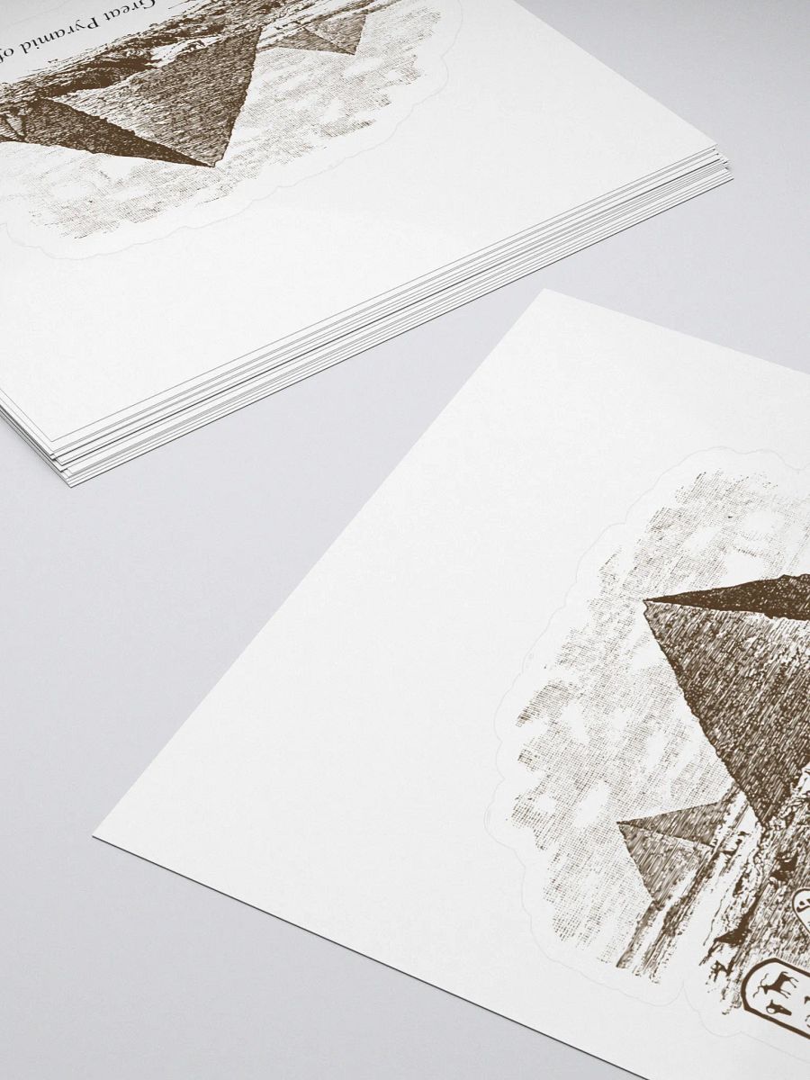 Great Pyramid of Giza - Scientific Illustration Stickers product image (4)