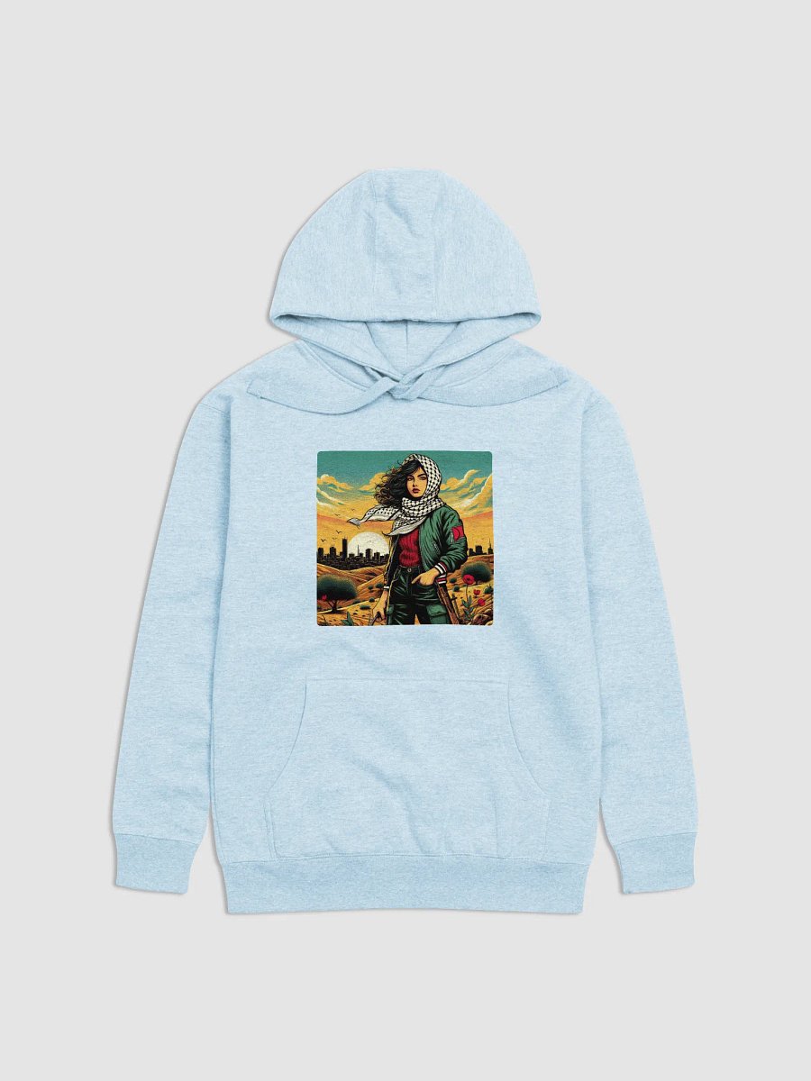 Freedom Fighter Sunset Hoodie | Free Palestine AI Work product image (27)