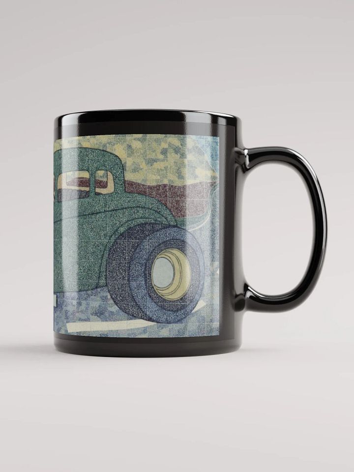Green Hotrod Black Glossy Mug product image (2)