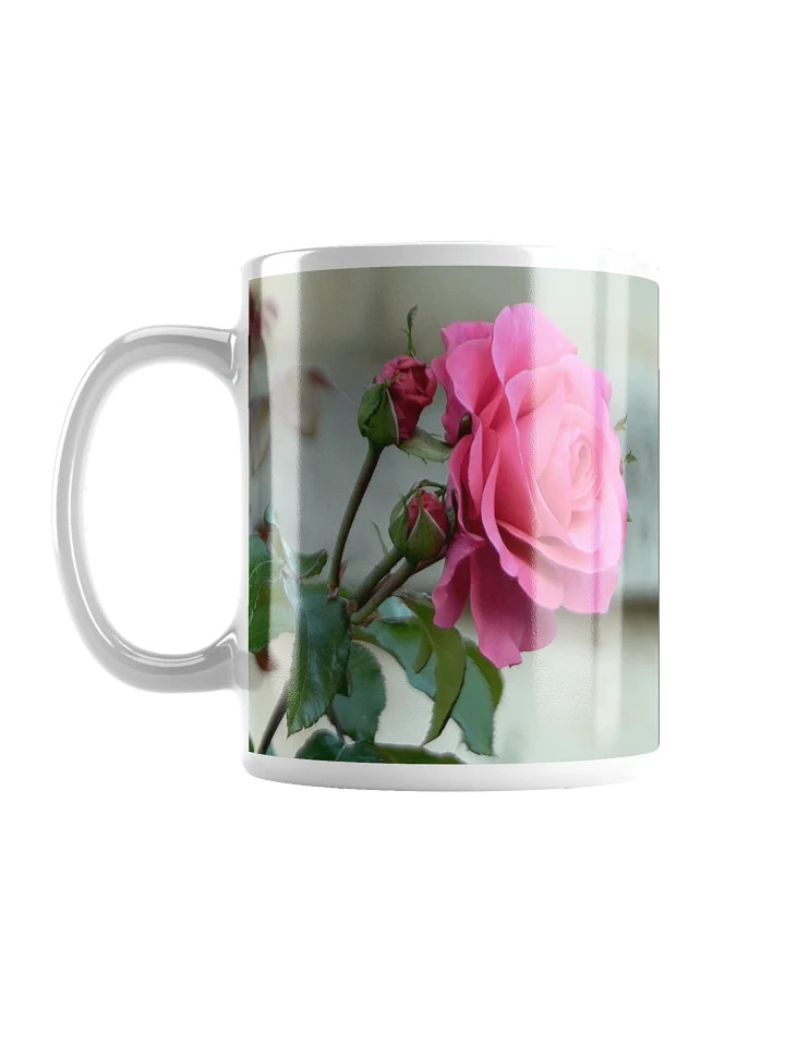 Keramiktasse weiß - Rosen im Schlossgarten product image (1)