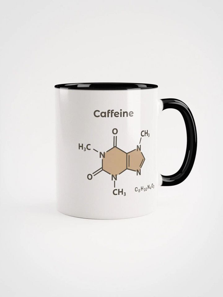 Caffeine Chemical Structure - Ceramic Mug Black Interior product image (2)