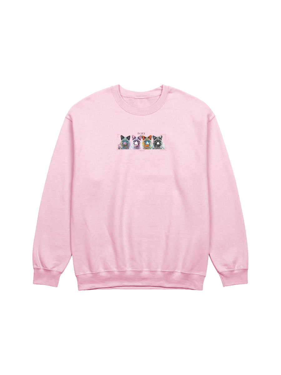 Vibrant Fox Heads Crewneck Sweatshirt product image (1)