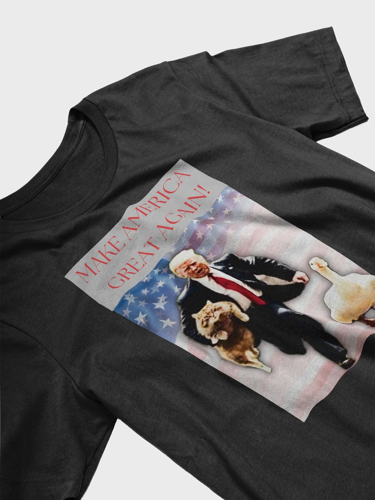 American Trump MAGA shirt with flag product image (3)
