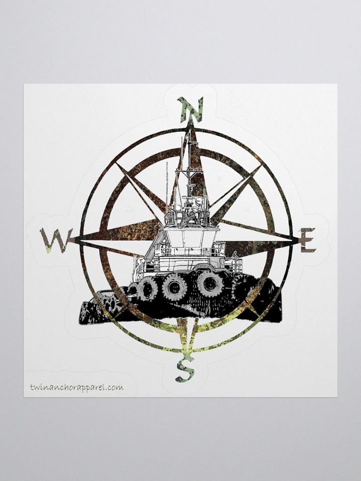 Compass Rose Marshall Foss Cut Stickers product image (1)
