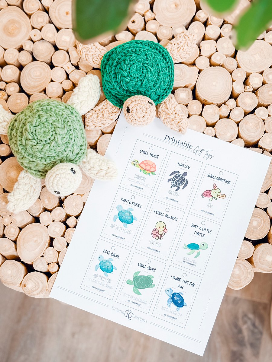 No-Sew Turtle Crochet Pattern with Wheat Stitch Texture product image (4)