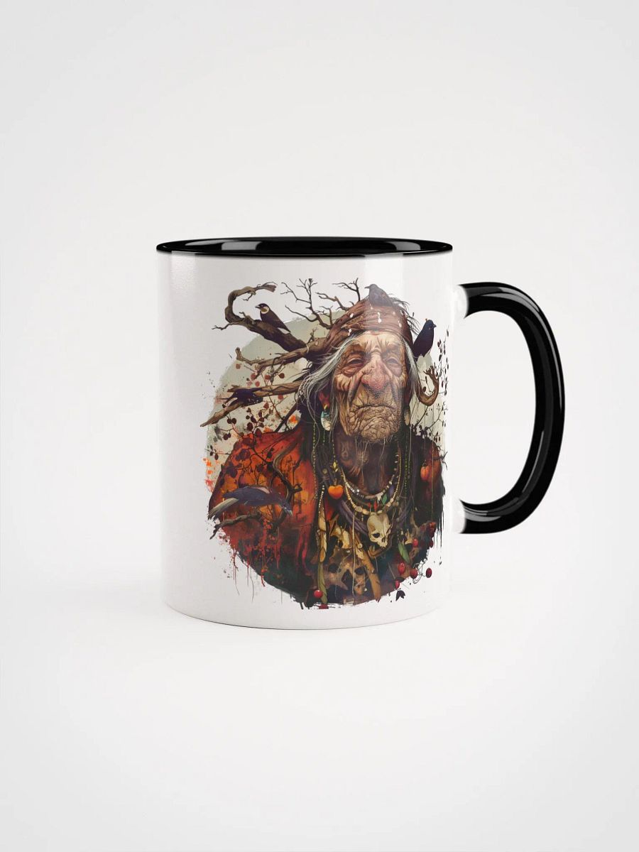 Baba Yaga - The Bad Witch of Slavic Folklore Ceramic Mug with Black Color Inside product image (1)