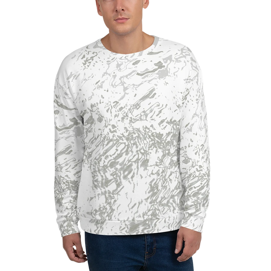Abstract Pale Marble Effect Design Unisex All Over Print Sweatshirt product image (6)