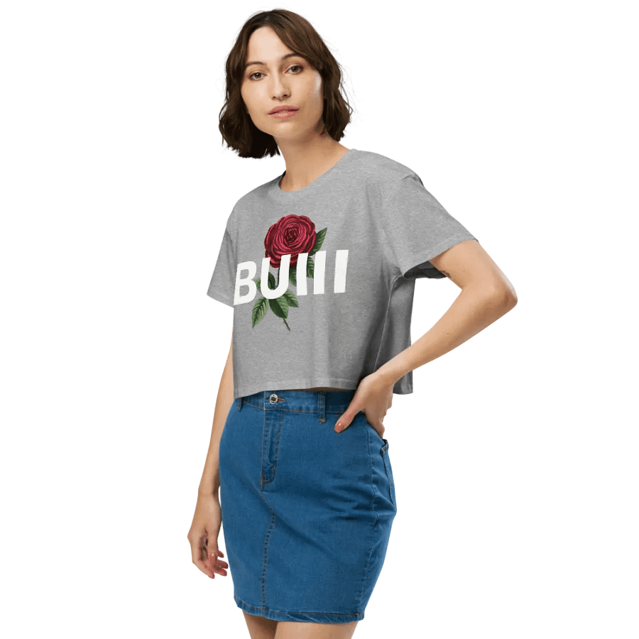 BUIII Logo Rose Crop Tops product image (4)