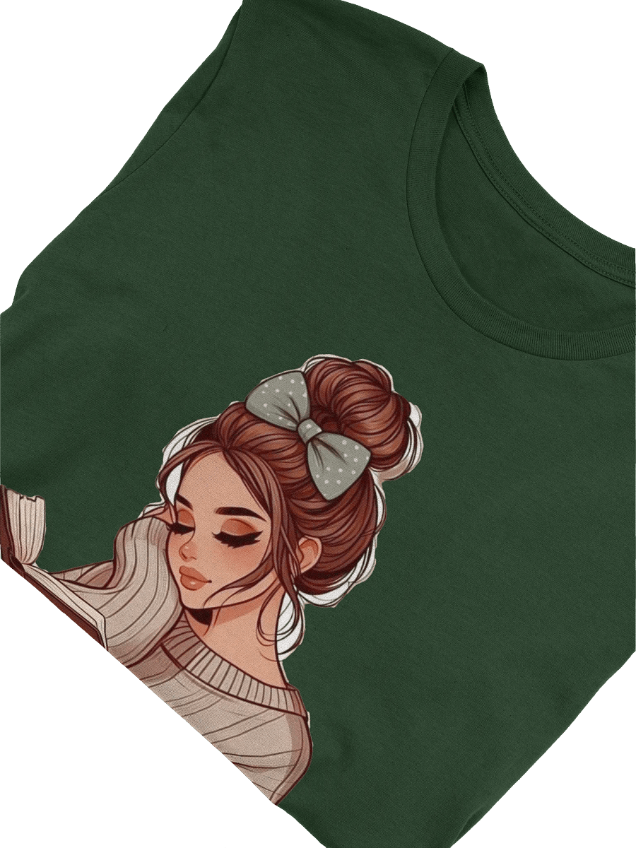 Cozy Bookworm Illustration T-Shirt product image (23)