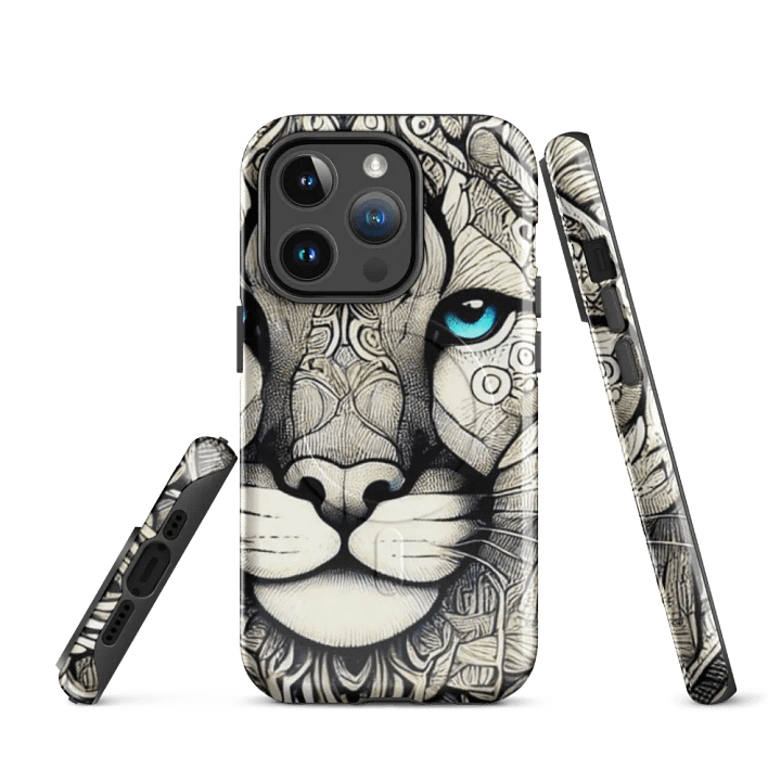 MagSafe® Tough Case for iPhone® | Grace in Patterns: AI-Designed Puma Mandala Motif product image (3)