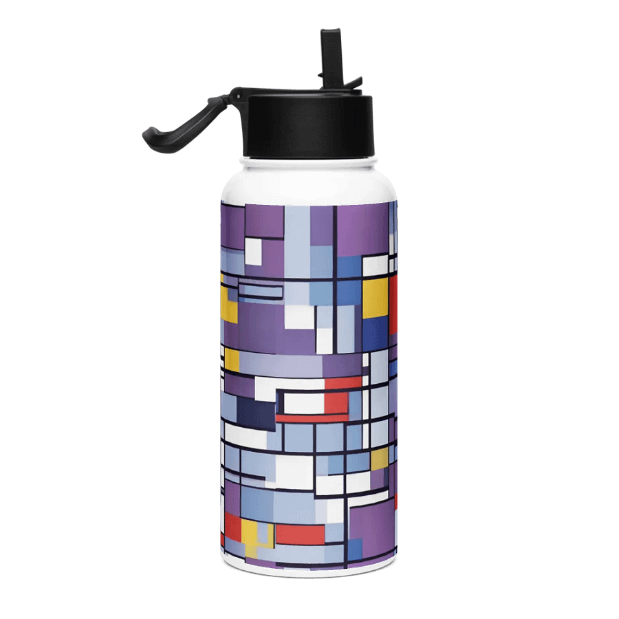 Modernist Geometric Stainless Steel Bottle gift for elegant aty moms on mothersday product image (4)