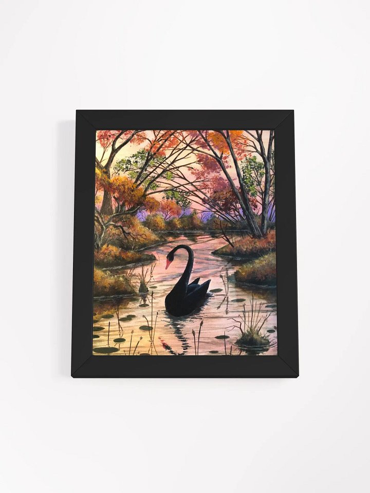 Black Swan Wood Framed Poster product image (1)