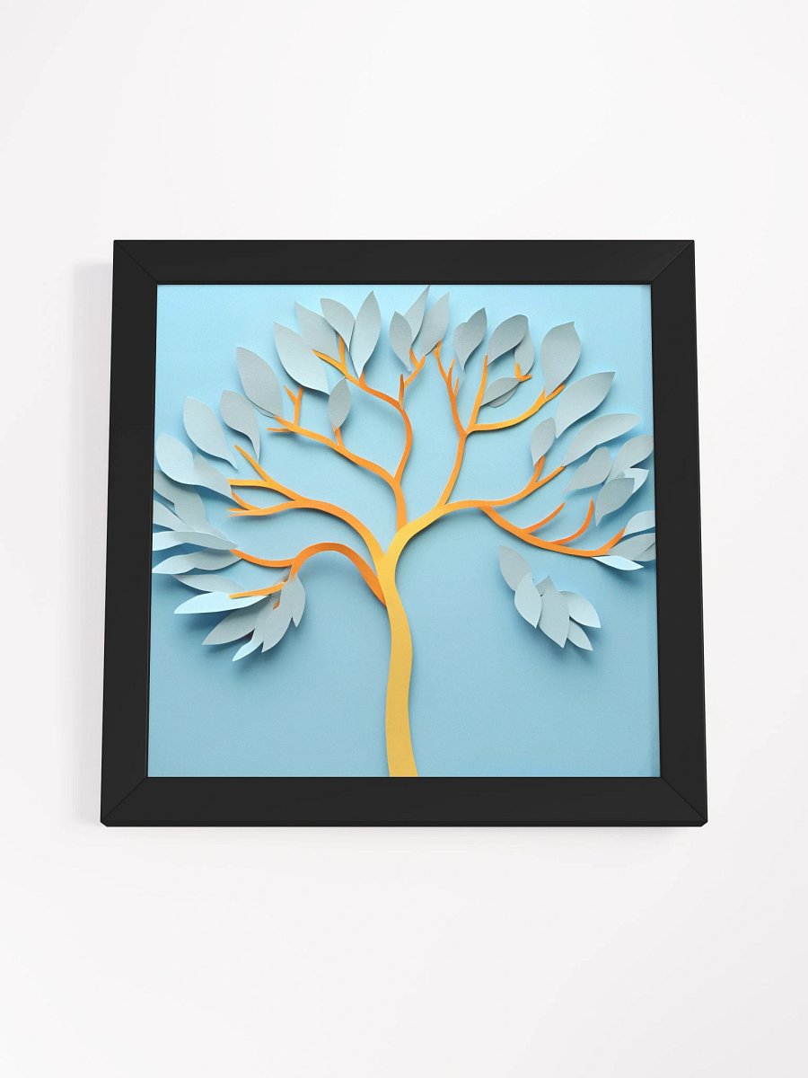 Whimsical Tree Silhouette Framed Poster product image (17)