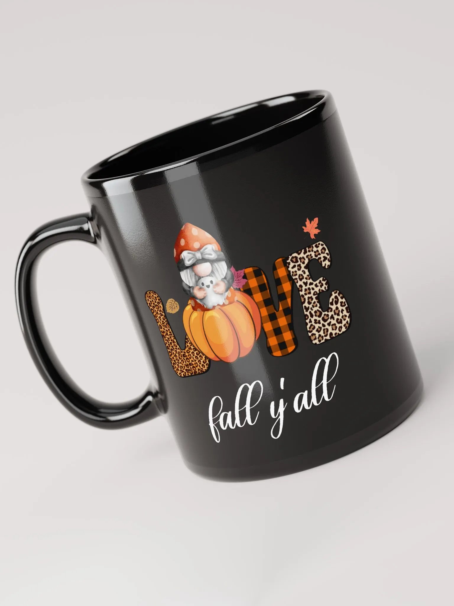 Halloween Gnome and Ghost Love Fall Y'all Mug product image (4)