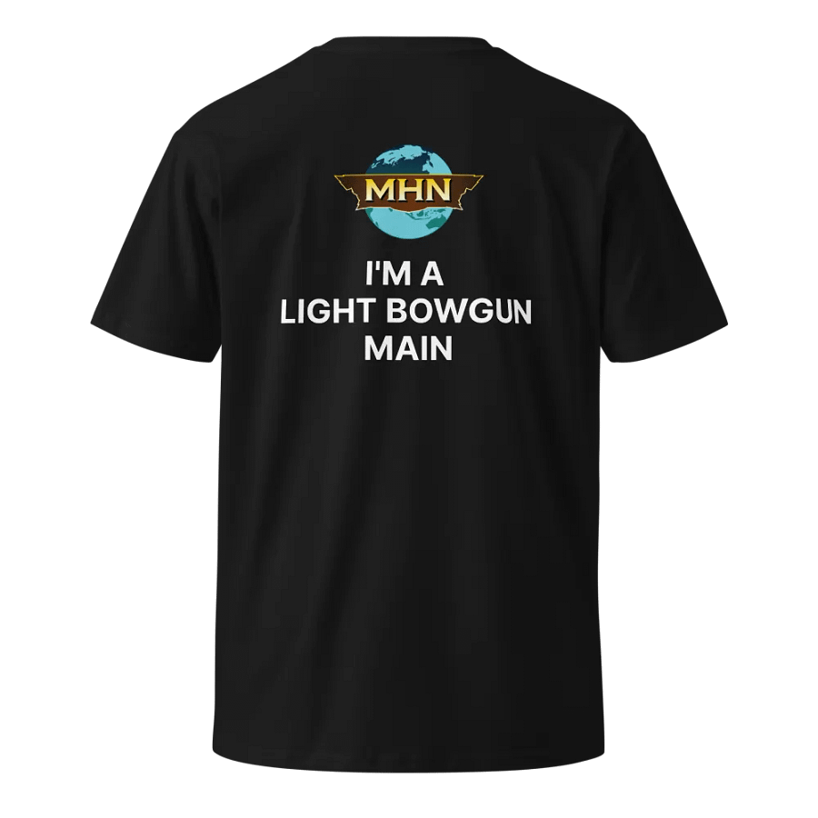 I'm A Light Bowgun Main MHN Emblem Unisex T-Shirt Black/Grey/Navy product image (7)