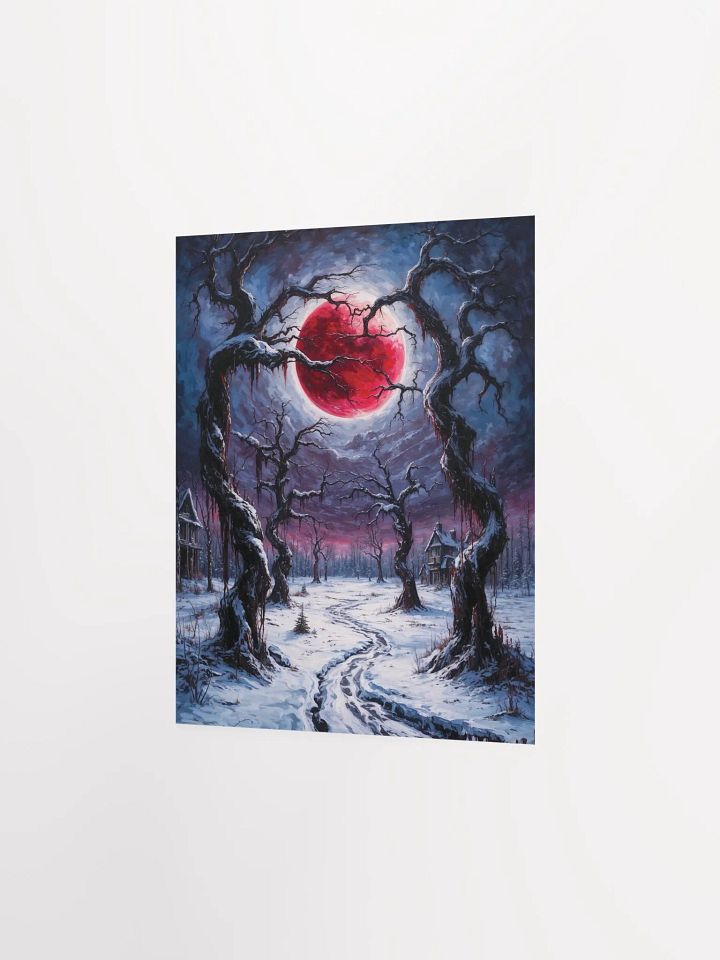 Crimson Moonlit Winter Poster product image (14)