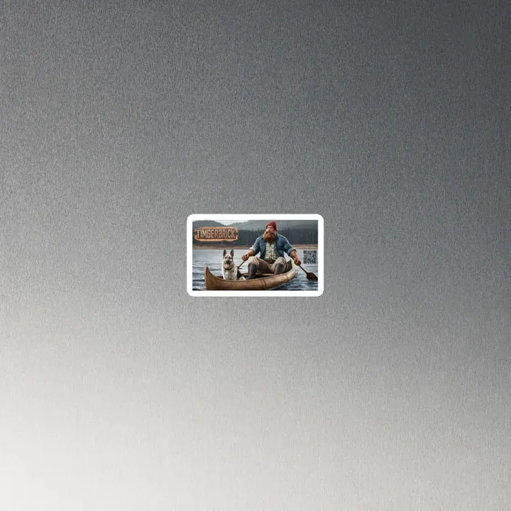 Leeloo and Timber in a Canoe Magnet product image (2)
