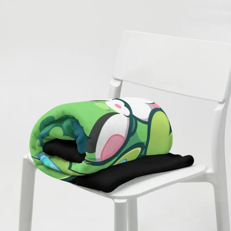 Sleeping Chloe • Throw Blanket (Black) product image (8)