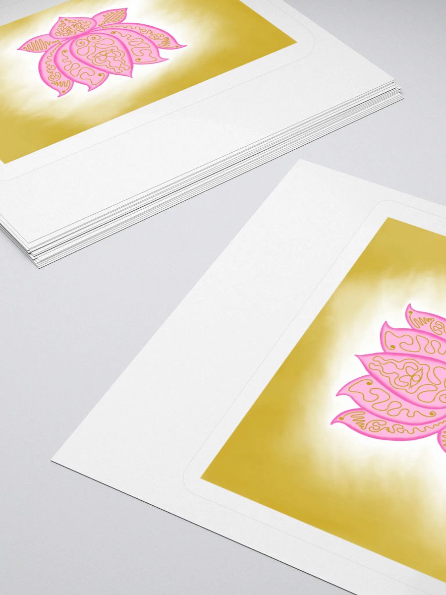Golden Lotus Kiss Cut Stickers product image (4)
