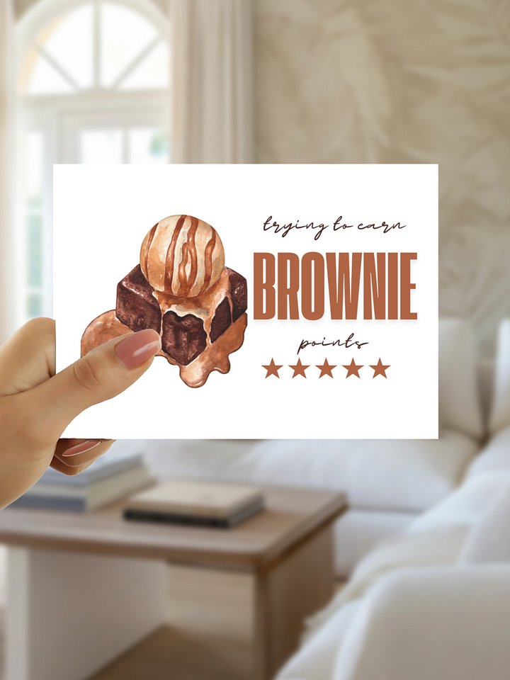 Earn BROWNIE Points Teacher Appreciation Card product image (1)