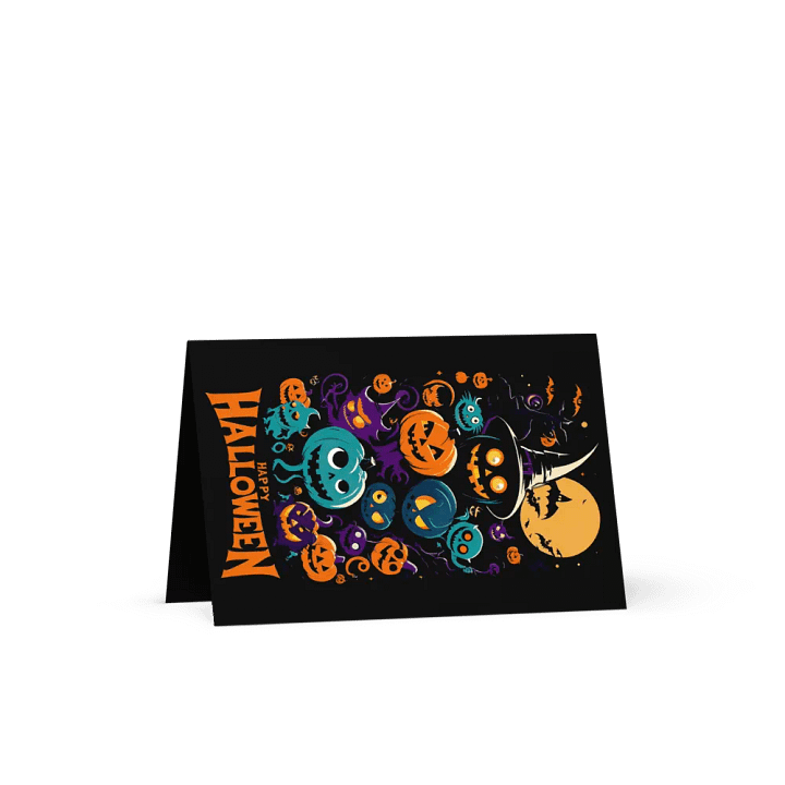 Retro Happy Halloween Greeting Card product image (1)