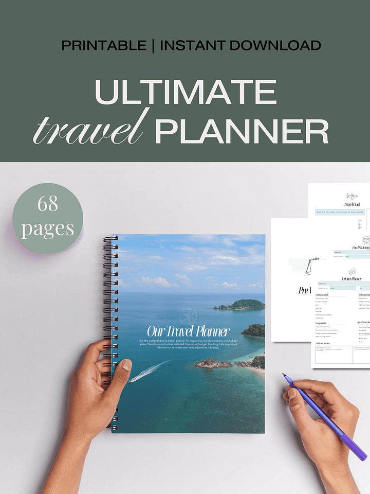 Ultimate Travel Planner | A5 & Letter Size product image (1)