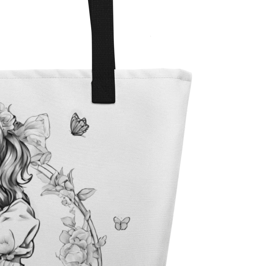 Monochrome Maid Floral Tote Bag product image (3)