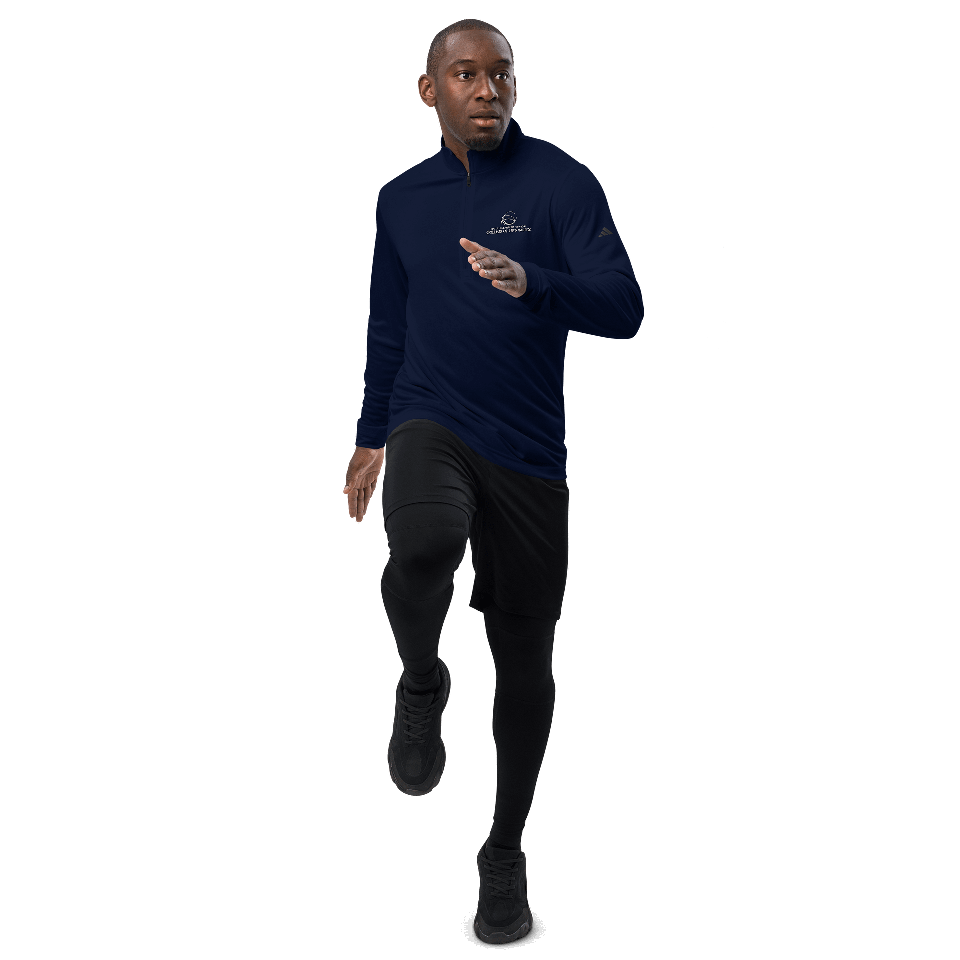 SUNY Optometry - Adidas Embroidered Logo Quarter Zip Pullover product image (2)