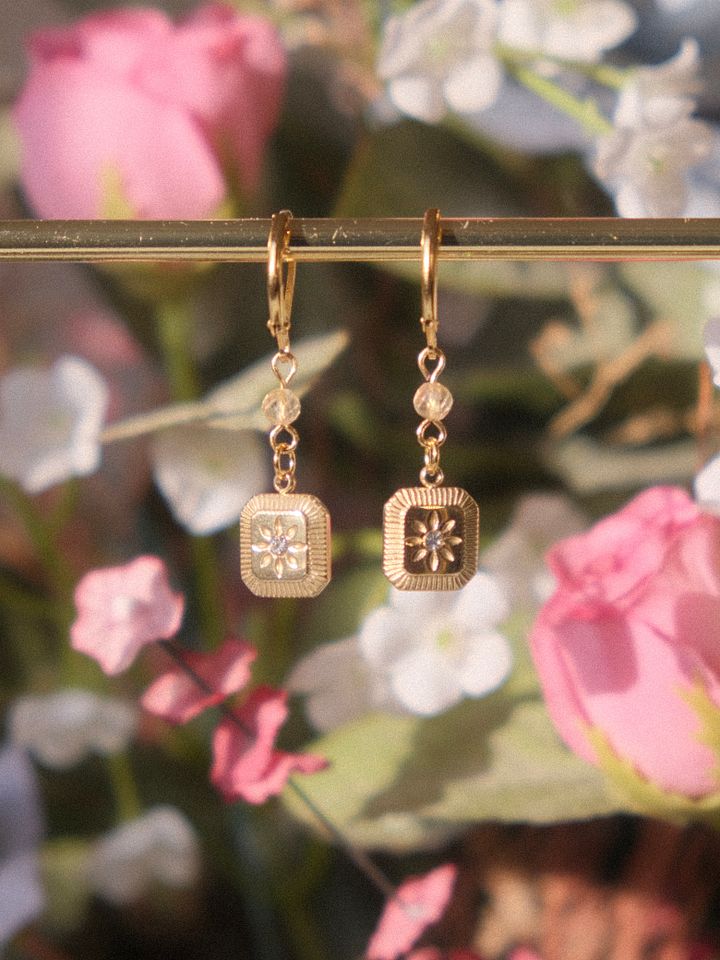 Rays of prosperity - Citrine earrings product image (2)