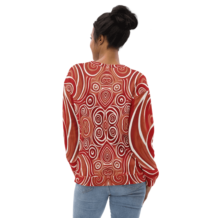 Funky Cherry Swirls Liquid Tie-Dye Sweatshirt product image (2)